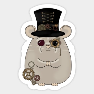 Steampunk Fluff Sticker